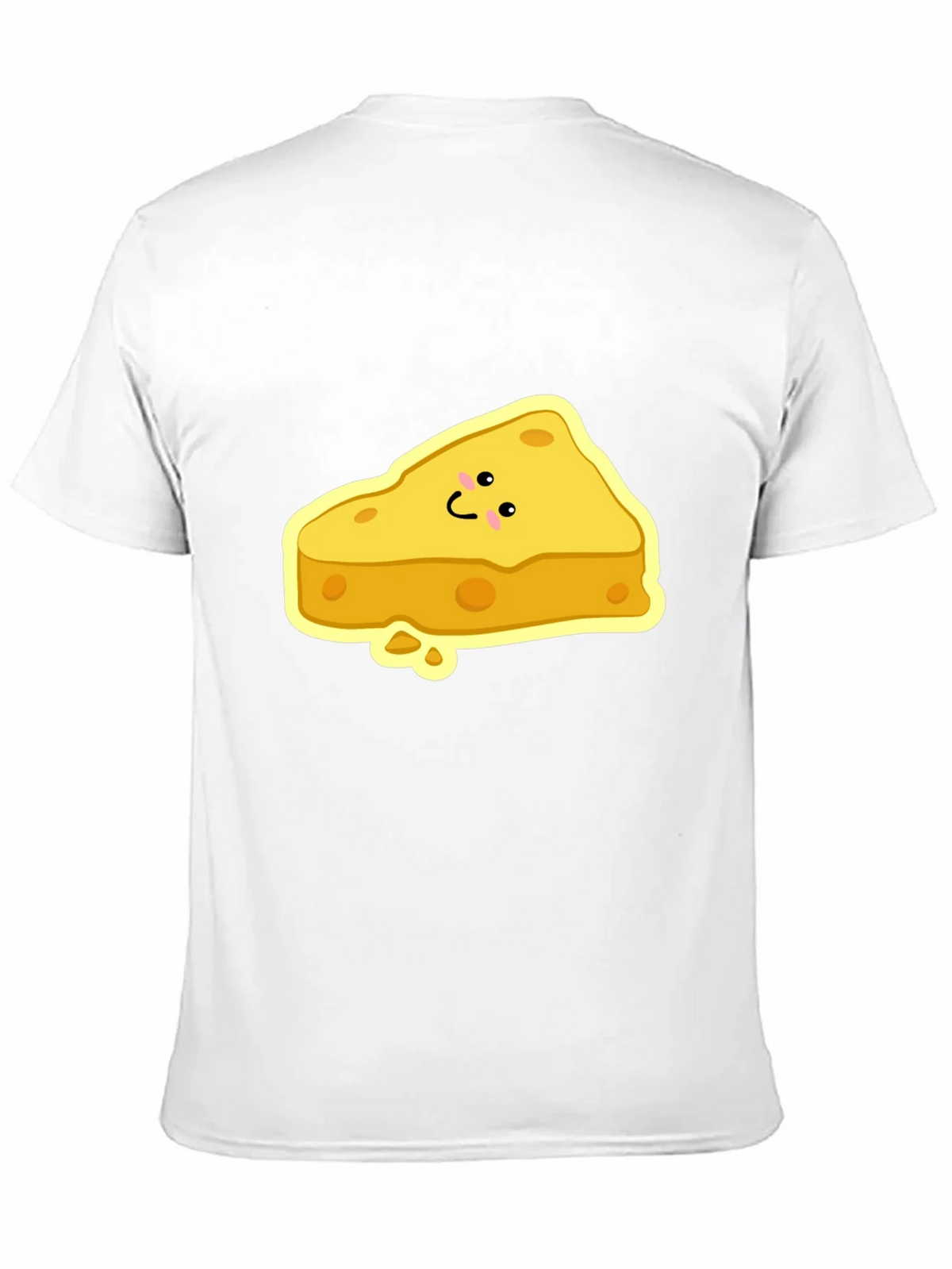 Cartoon Cheese Slice Black T-Shirt product image 2