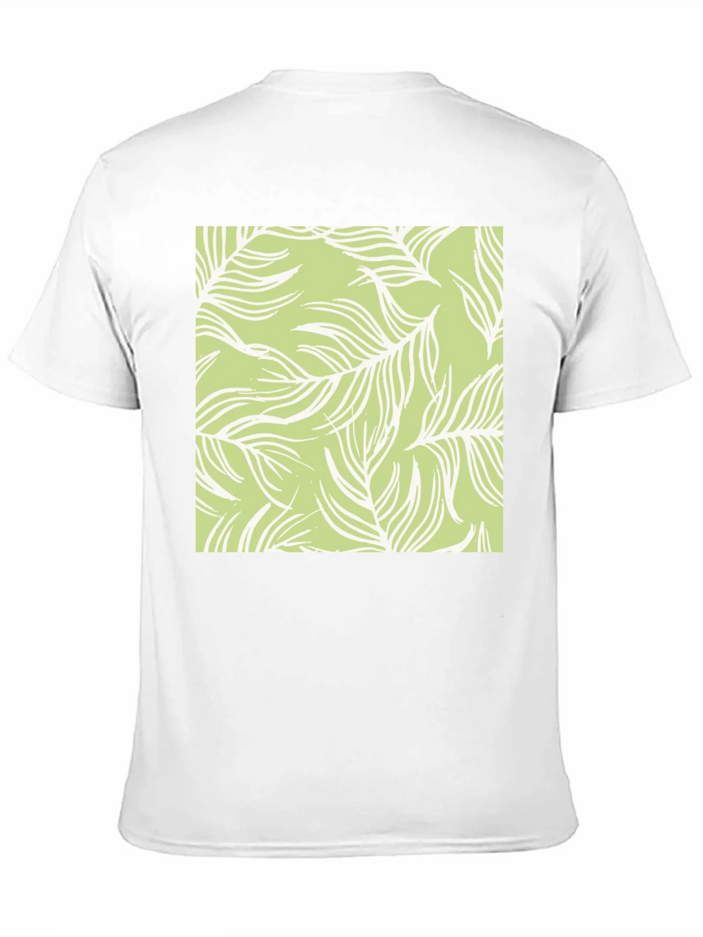 Nature Pattern Tee - Black Cotton Casual product image 2