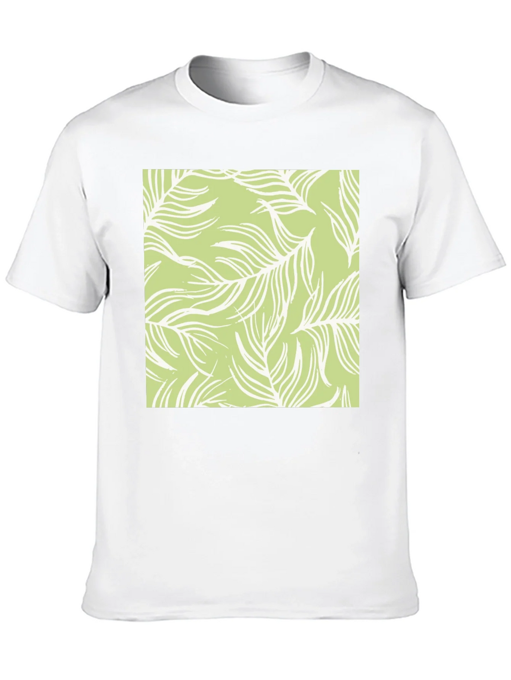 Nature Pattern Tee - Black Cotton Casual product image 12