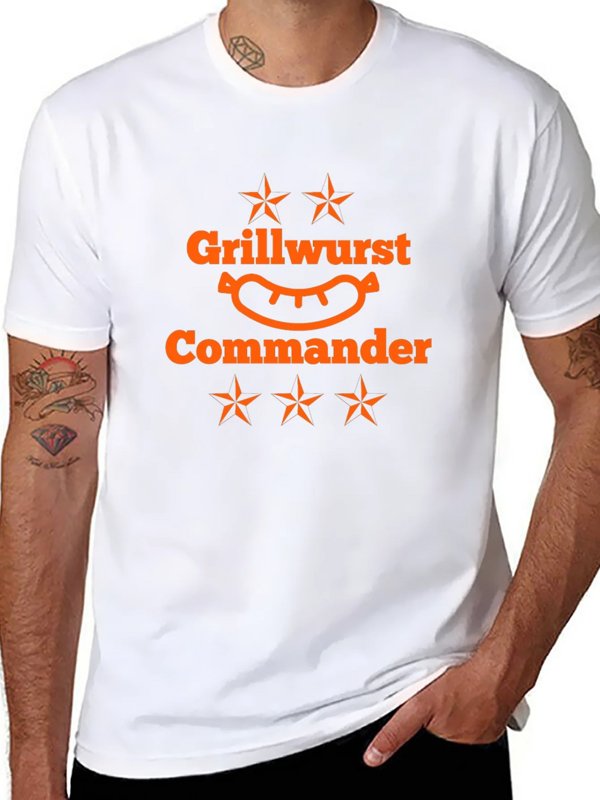 Grillwurst Commander Black T-Shirt product image 10