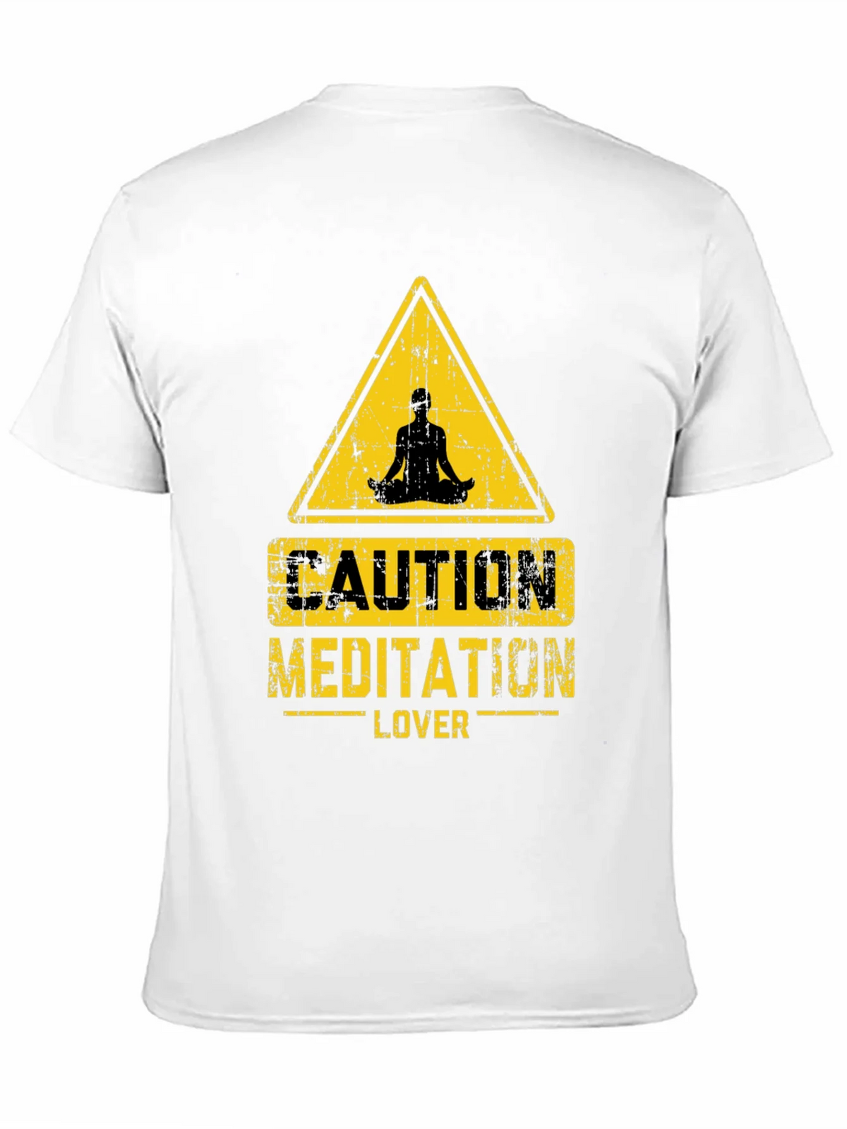 Caution Meditation Lover Black T-Shirt product image 2
