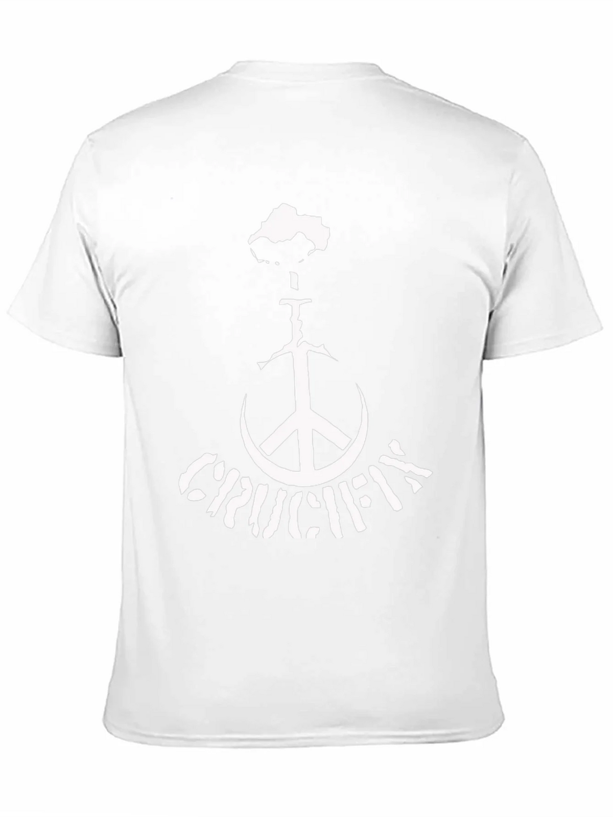 Crucifix Peace Sign Black T-Shirt product image 2