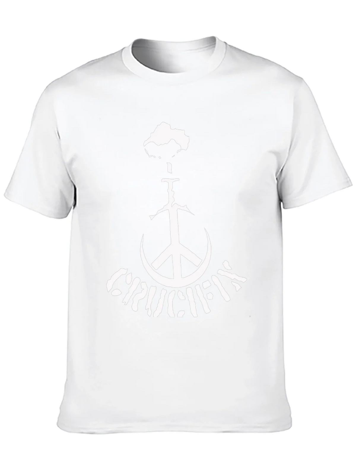 Crucifix Peace Sign Black T-Shirt product image 12