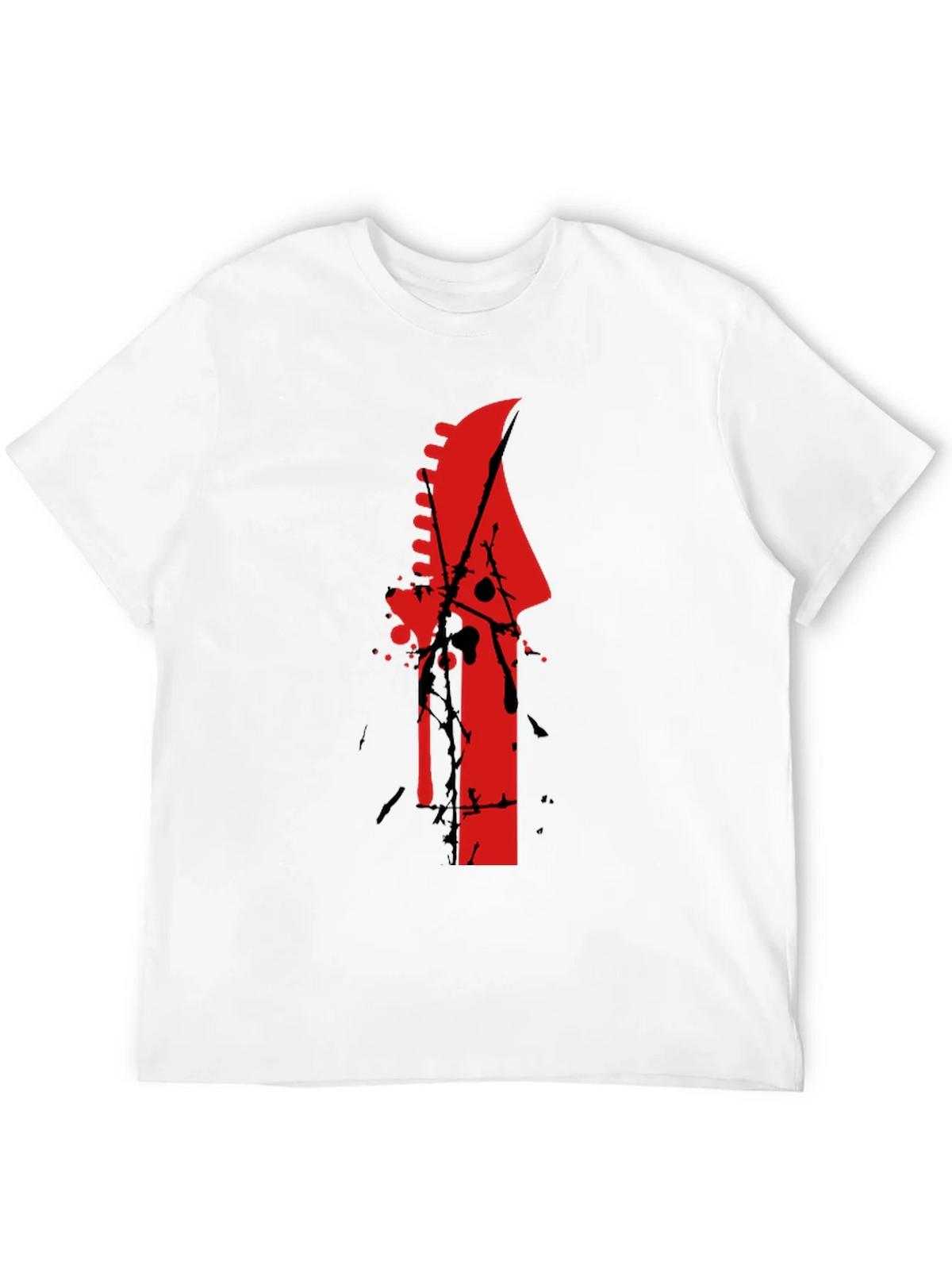 Edgy Guitar Headstock T-Shirt product image 3