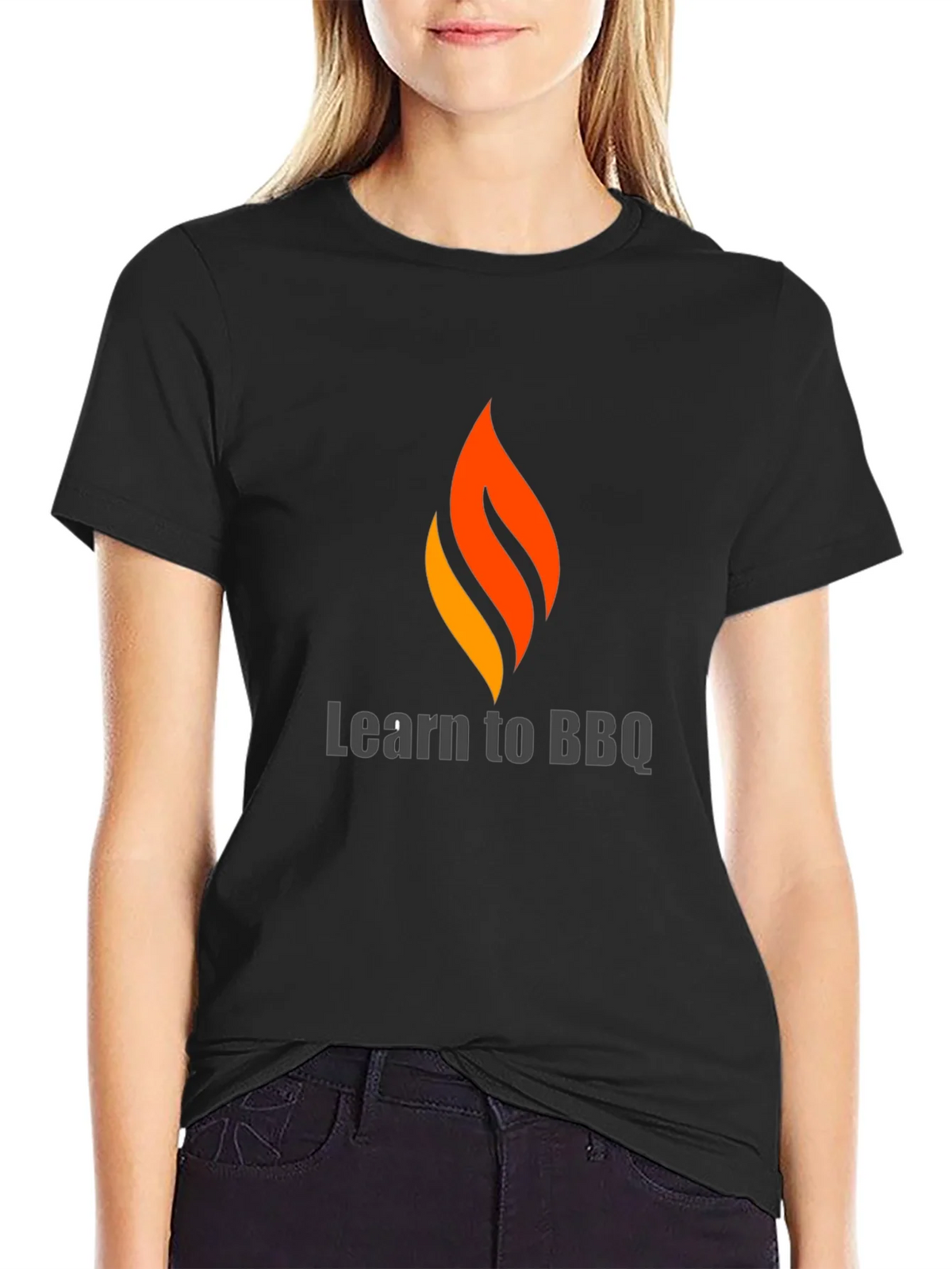 Learn to BBQ Graphic Tee - Stylish Lovers T-Shirt product image 5