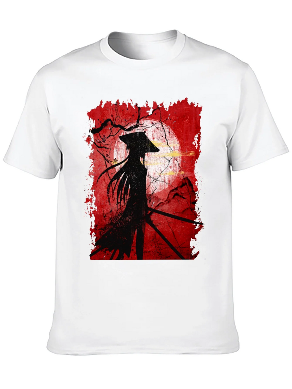 Samurai Silhouette Graphic Tee - Mens Black T-Shirt product image 12