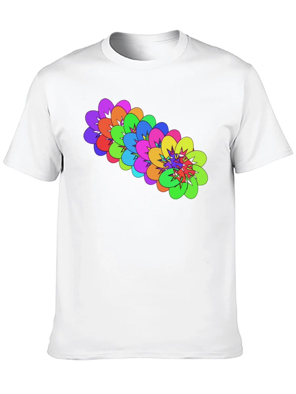 Colorful Floral Graphic Black T-Shirt product image 12