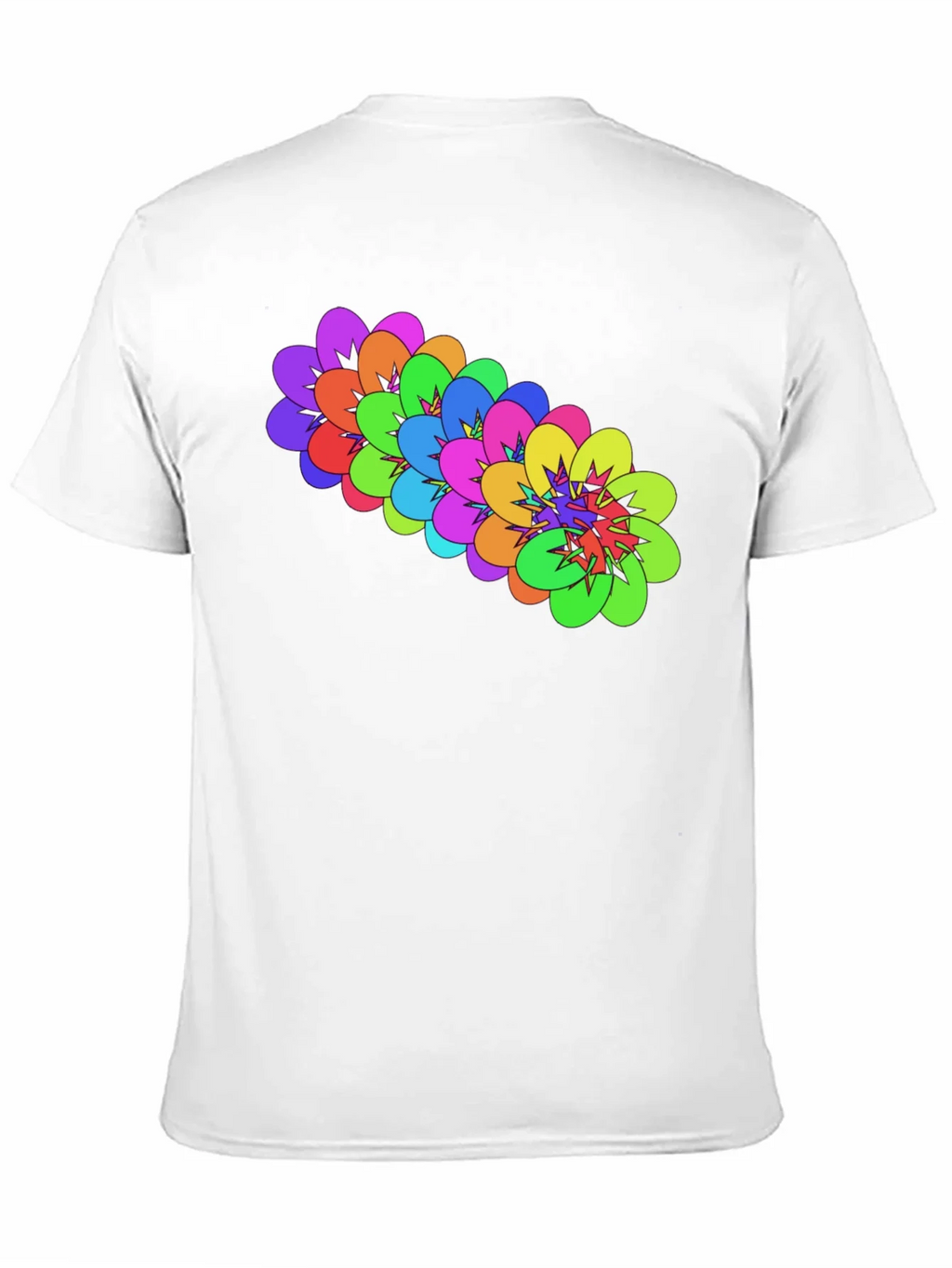 Colorful Floral Graphic Black T-Shirt product image 2