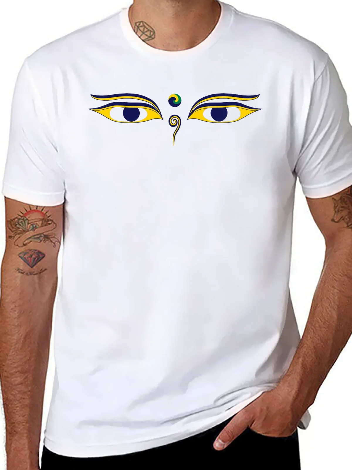 Buddha Eyes Graphic Tee - Black T-Shirt product image 10