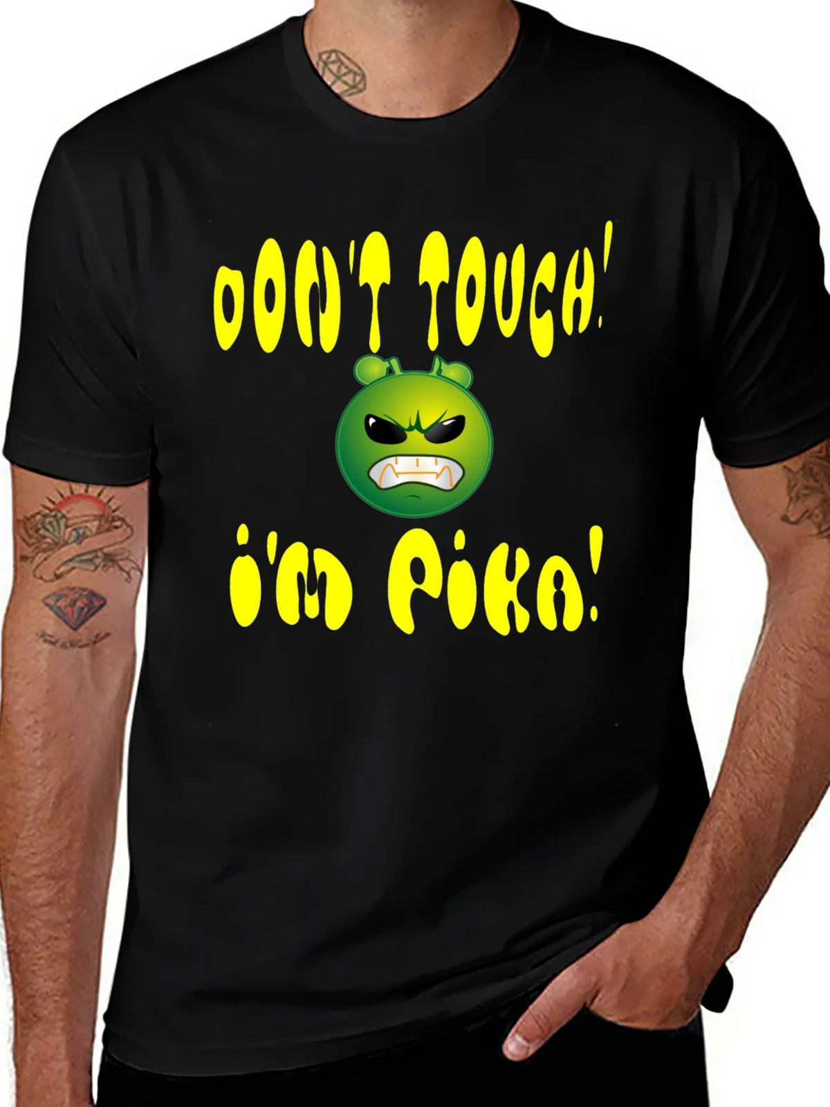 Dont Touch Im Pika Graphic T-Shirt product image 1
