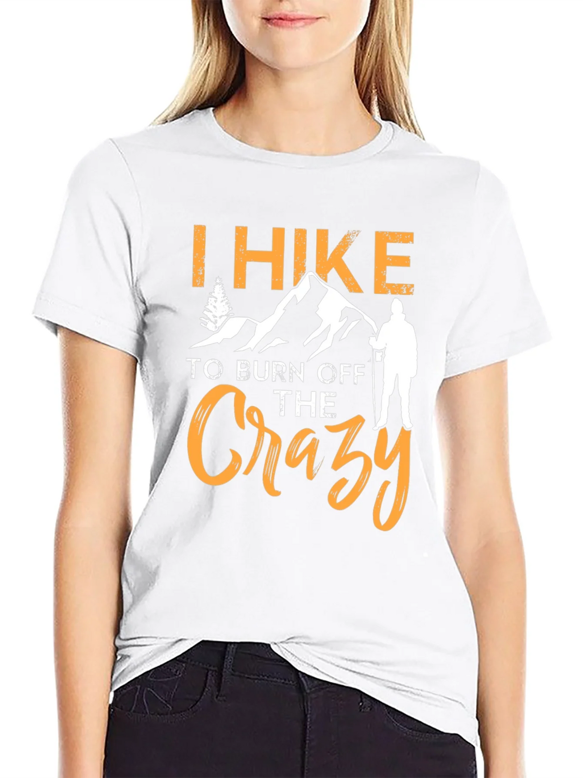 I Hike to Burn Off The Crazy Graphic T-Shirt product image 11