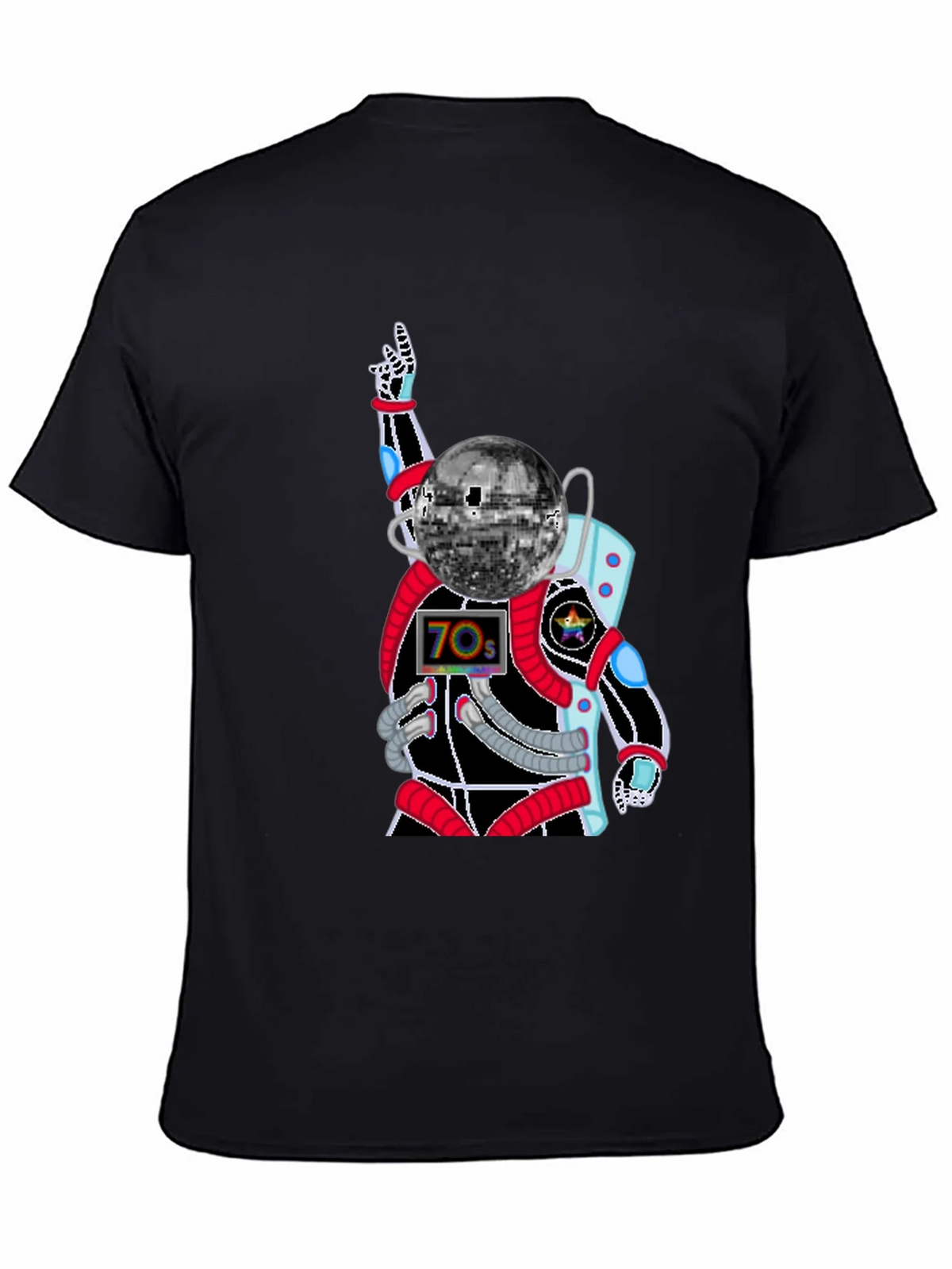 Retro Disco Astronaut T-Shirt - 70s Space Groove product image 7