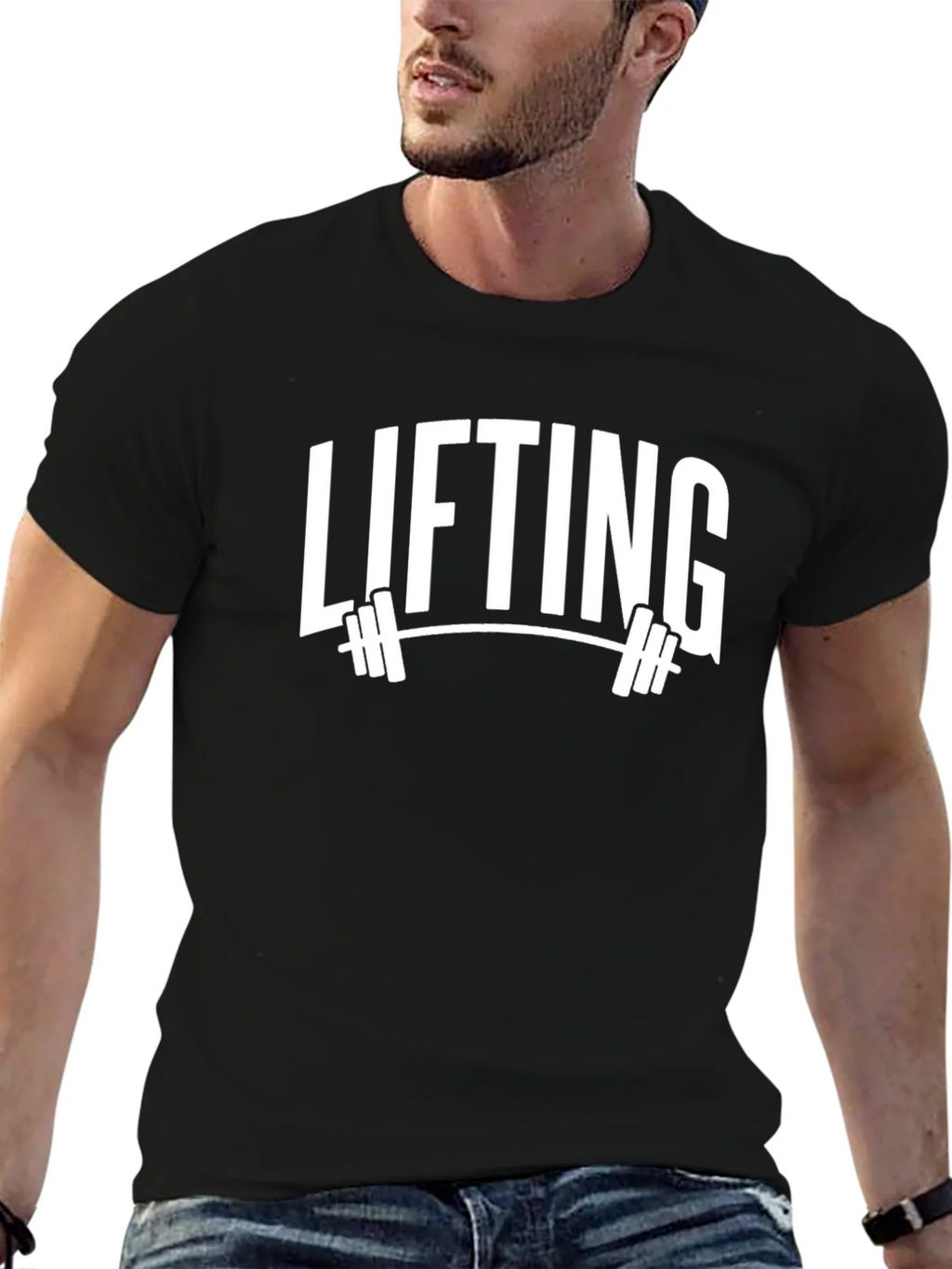Lifting Graphic Tee - Black Gym T-Shirt for Weightlifters product image 9