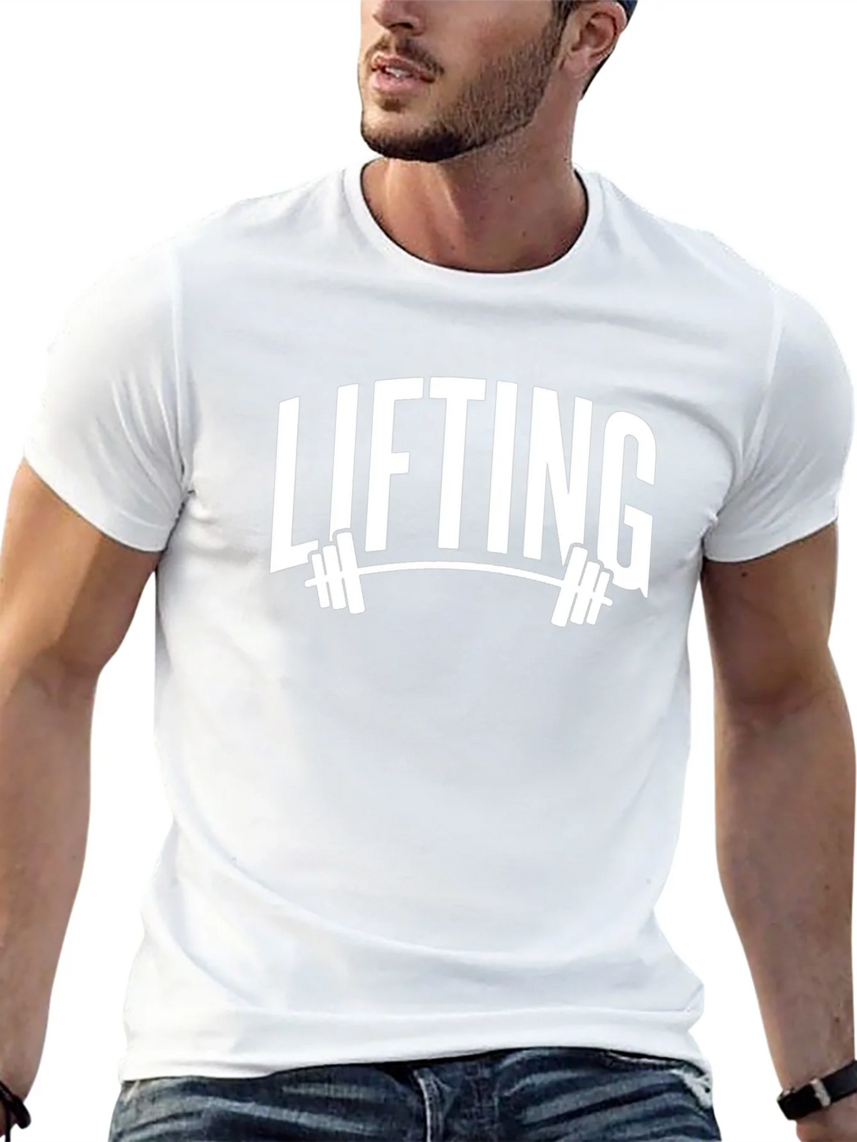 Lifting Graphic Tee - Black Gym T-Shirt for Weightlifters product image 4