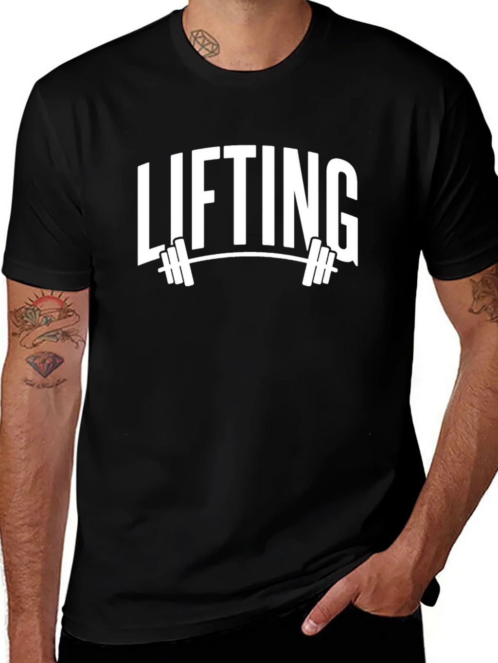 Lifting Graphic Tee - Black Gym T-Shirt for Weightlifters product image 1