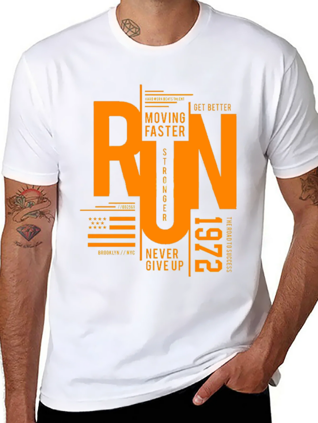 Run Graphic Print Black T-Shirt product image 10
