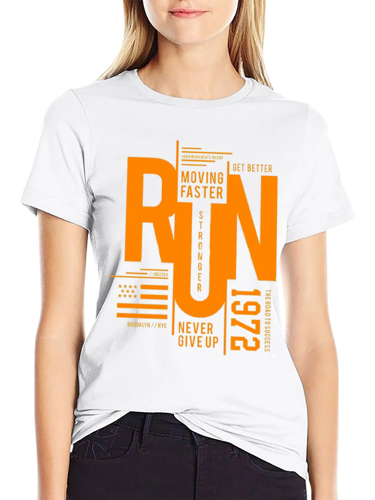 Run Graphic Print Black T-Shirt product image 11