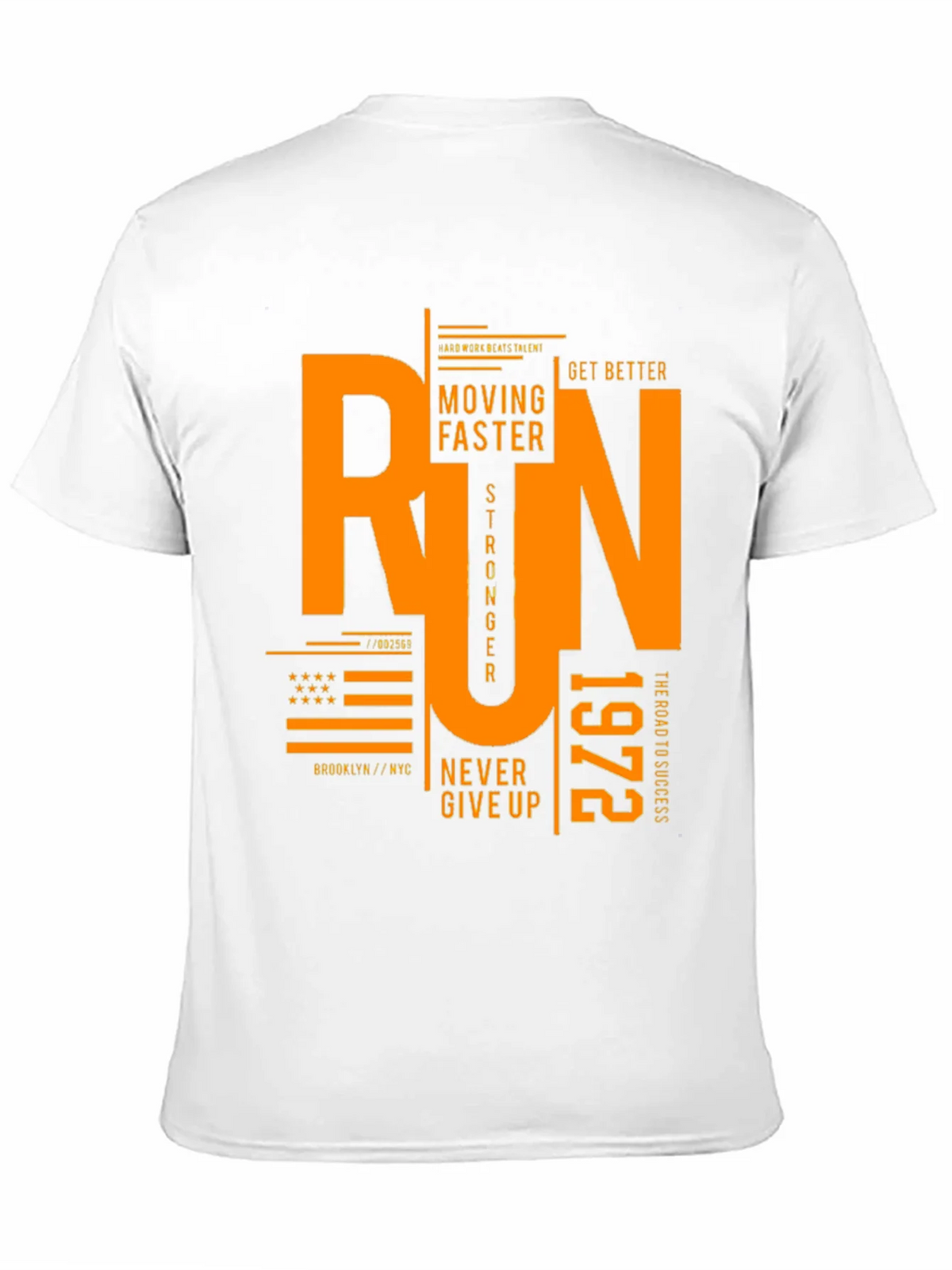 Run Graphic Print Black T-Shirt product image 2