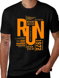 Run Graphic Print Black T-Shirt product image 1