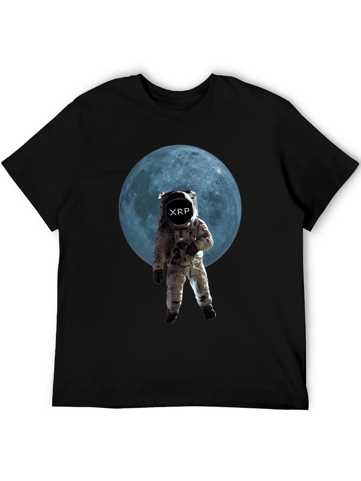 Astronaut Moon XRP Black T-Shirt product image 8