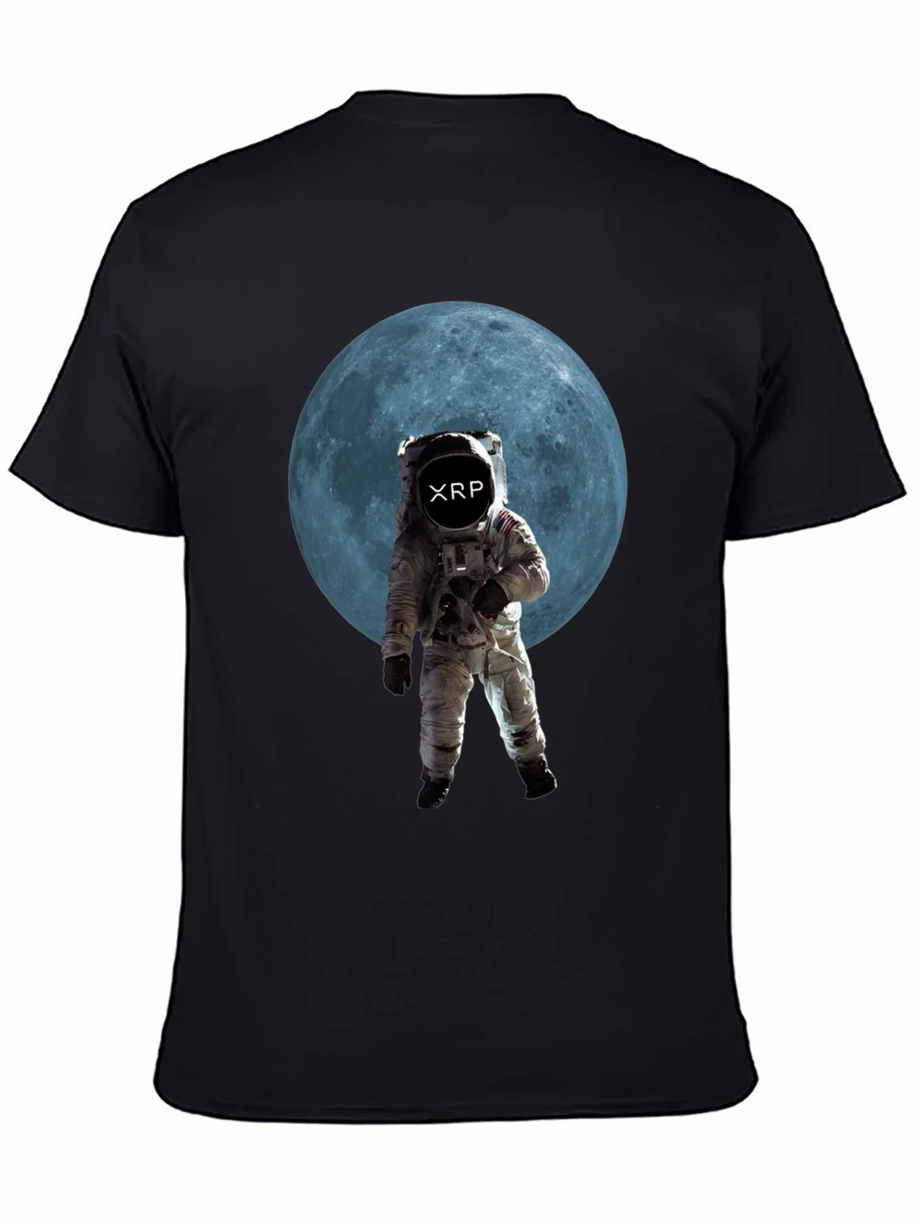 Astronaut Moon XRP Black T-Shirt product image 7