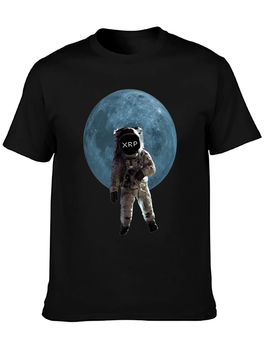 Astronaut Moon XRP Black T-Shirt product image 6