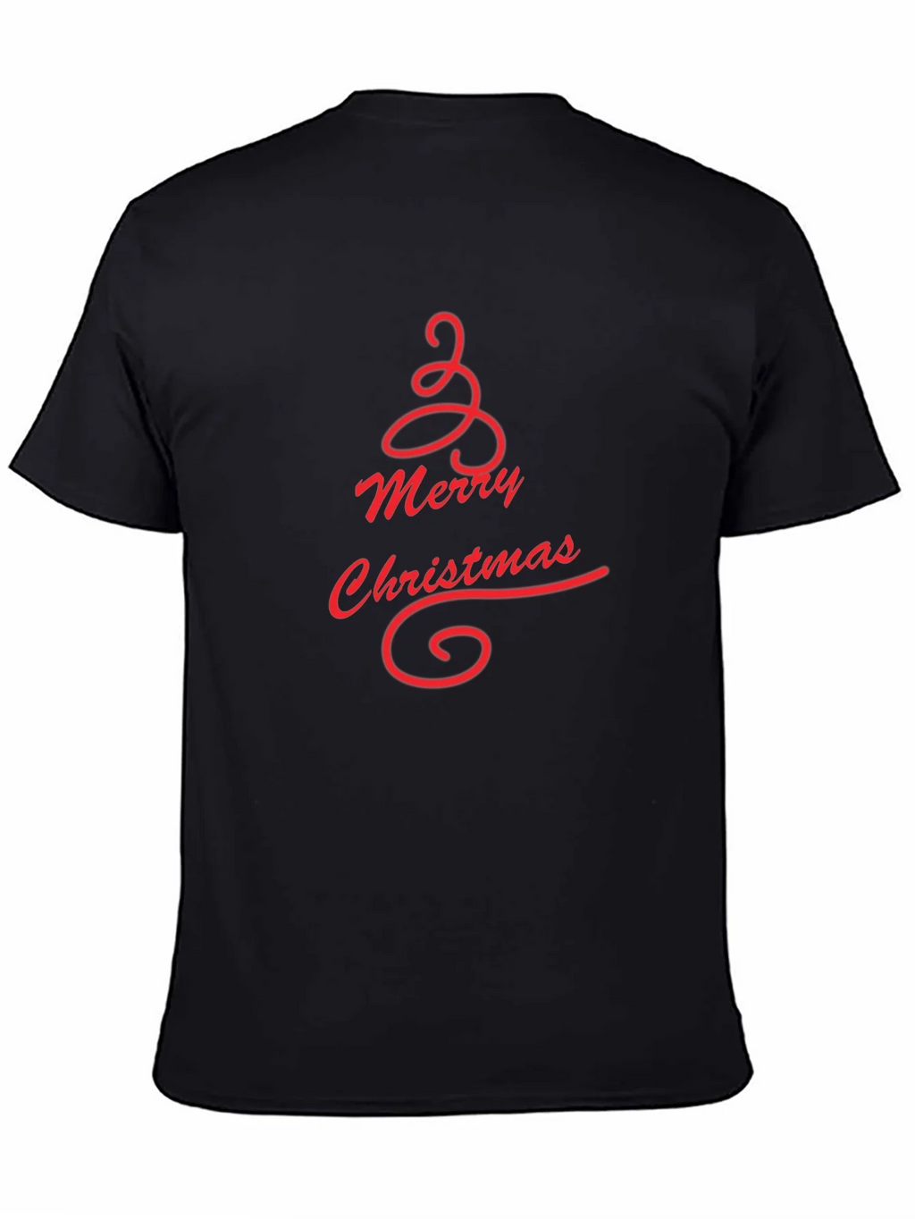 Merry Christmas Tree Graphic Tee - Black product image 7