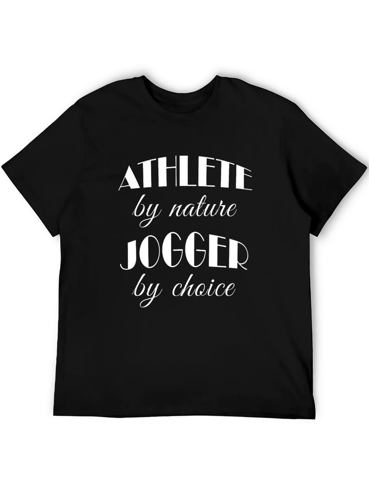Athlete Jogger T-Shirt - Black Casual Tee product image 8