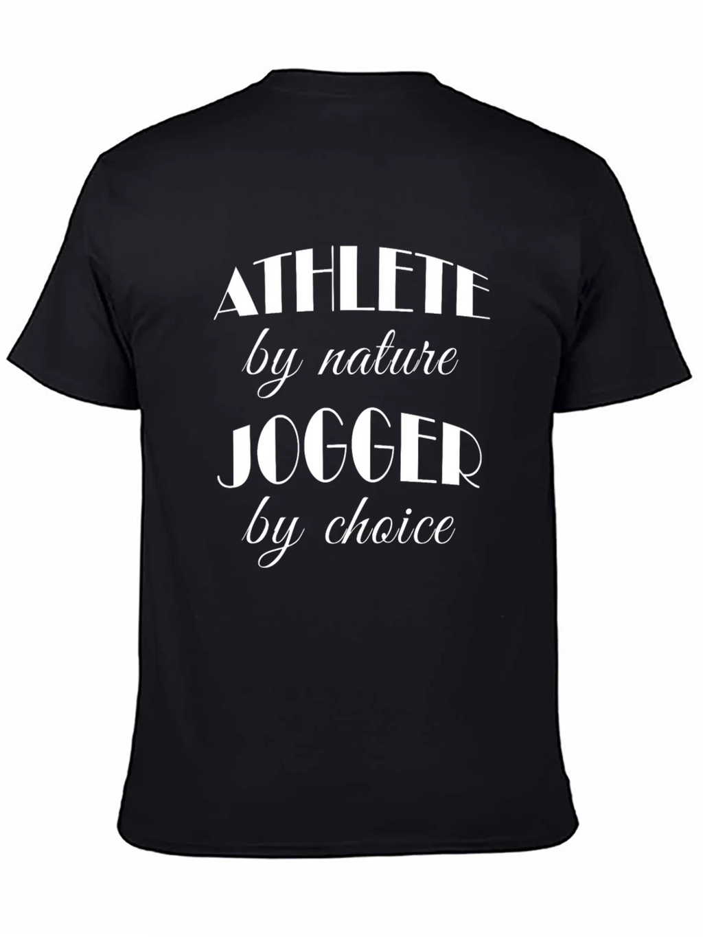 Athlete Jogger T-Shirt - Black Casual Tee product image 7