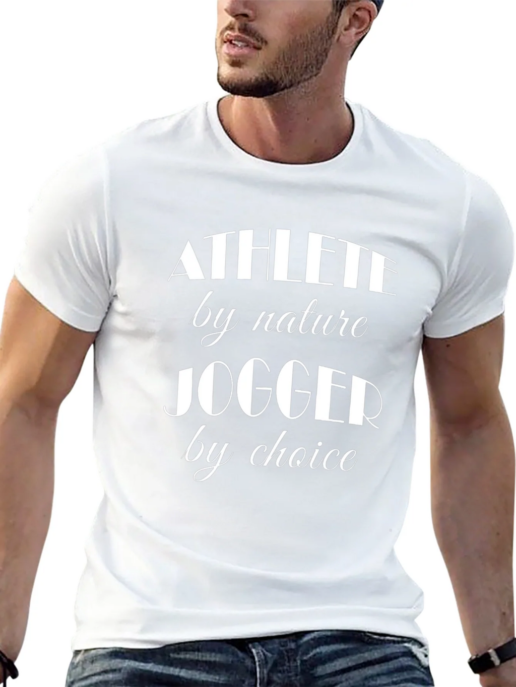 Athlete Jogger T-Shirt - Black Casual Tee product image 4