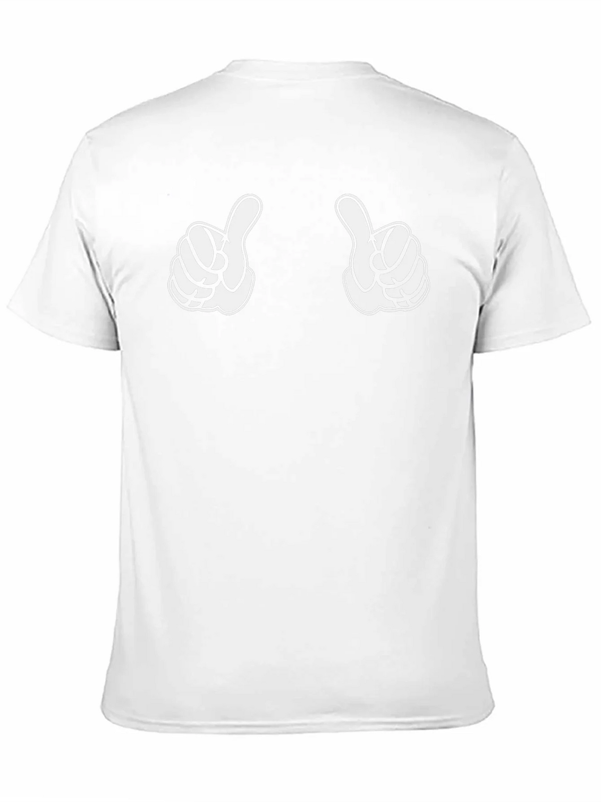 Thumbs Up Graphic Print Black T-Shirt product image 2