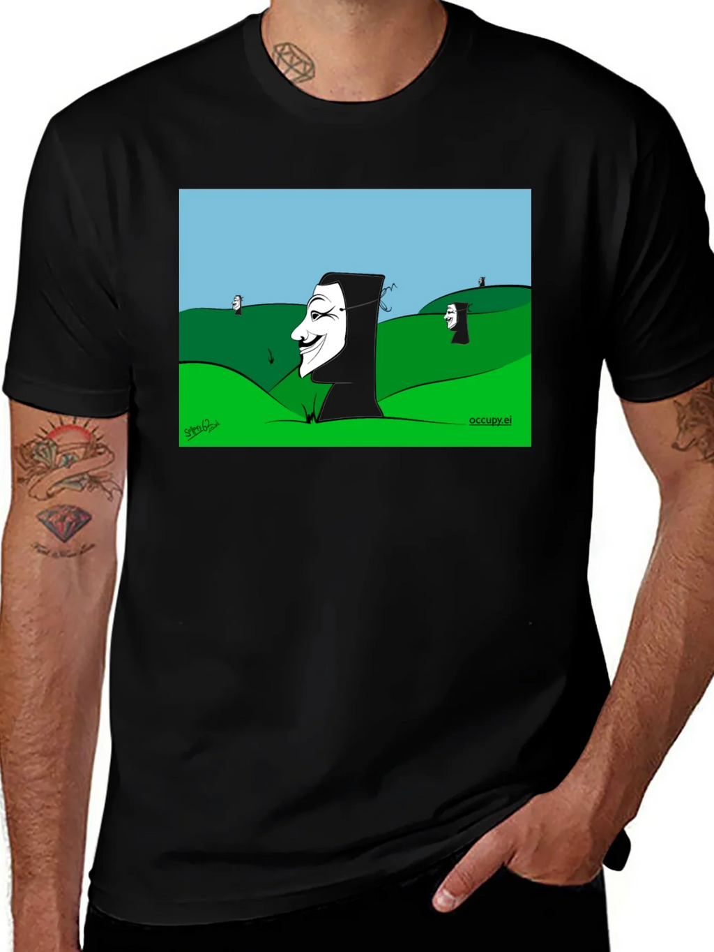 V for Vendetta Cartoon T-Shirt product image 1