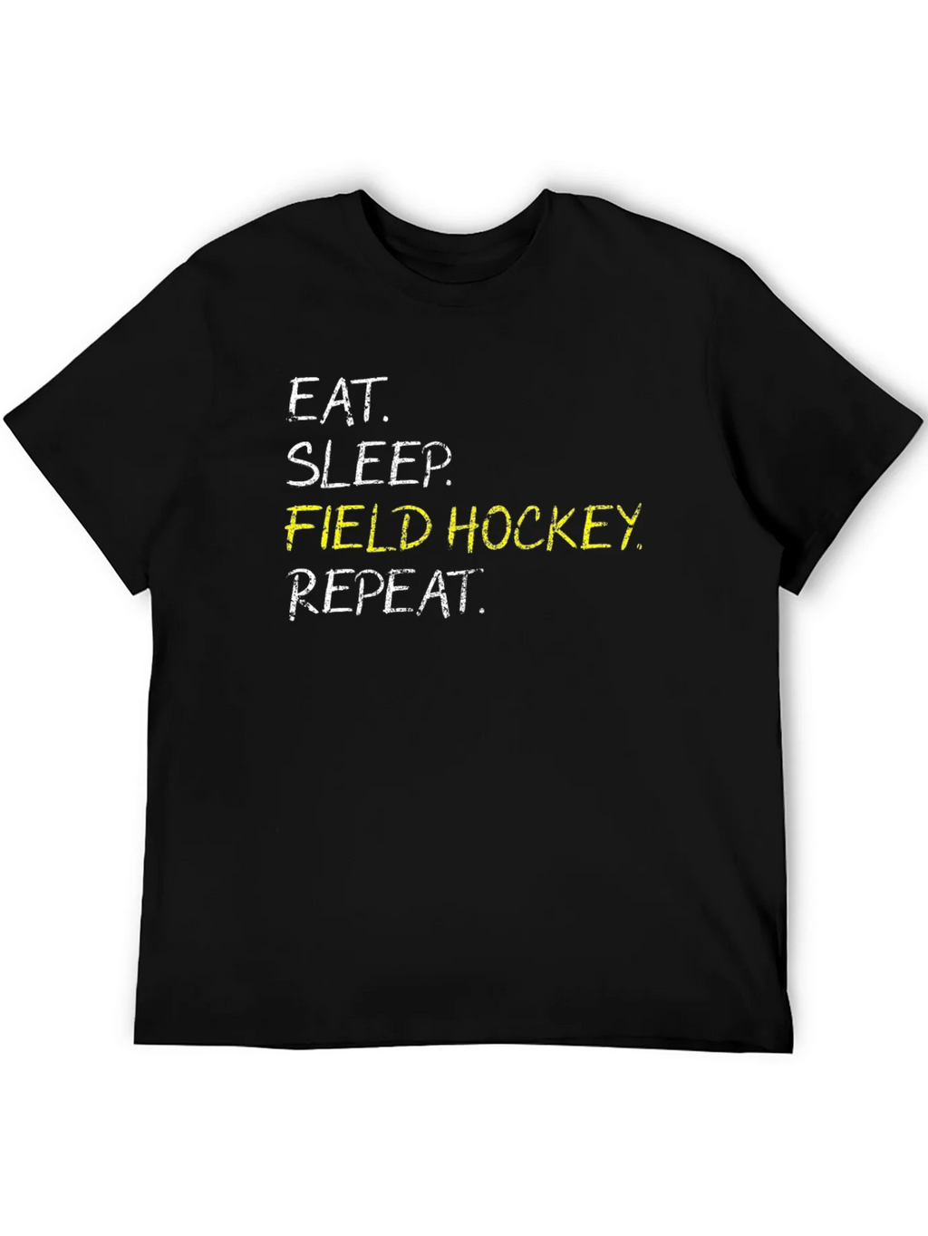 Eat Sleep Field Hockey Repeat Black T-Shirt product image 8