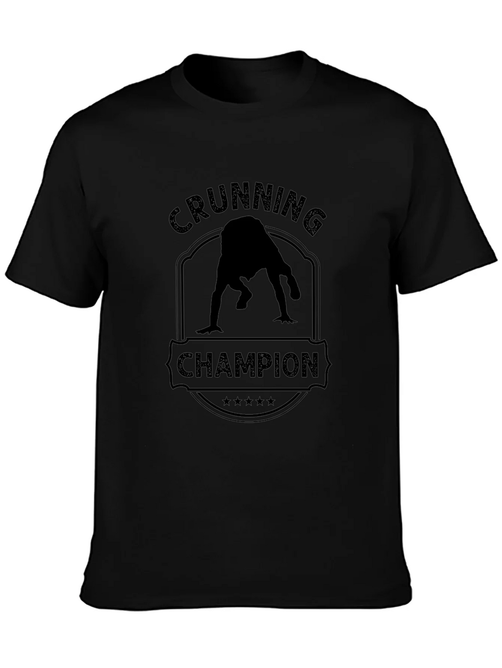 Crunning Champion Black T-Shirt product image 6