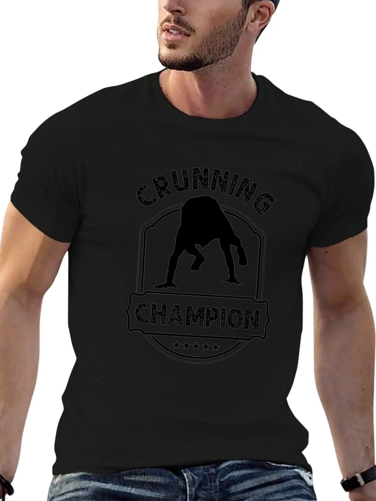Crunning Champion Black T-Shirt product image 9