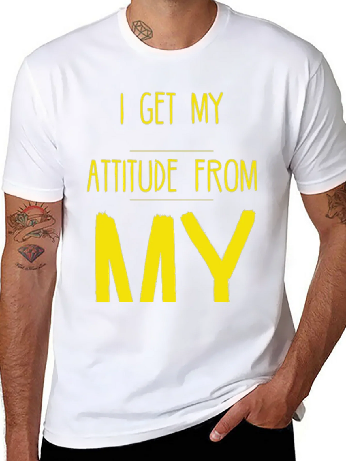 Attitude Source Tee: Black Crew Neck Graphic T-Shirt product image 10