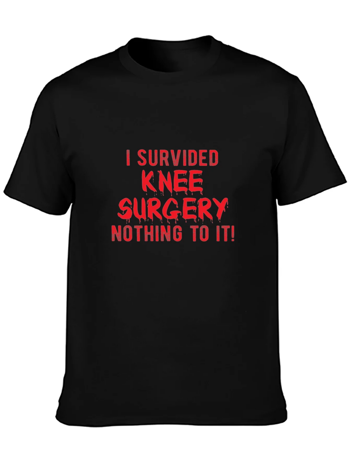 Knee Surgery Survivor Black T-Shirt product image 6