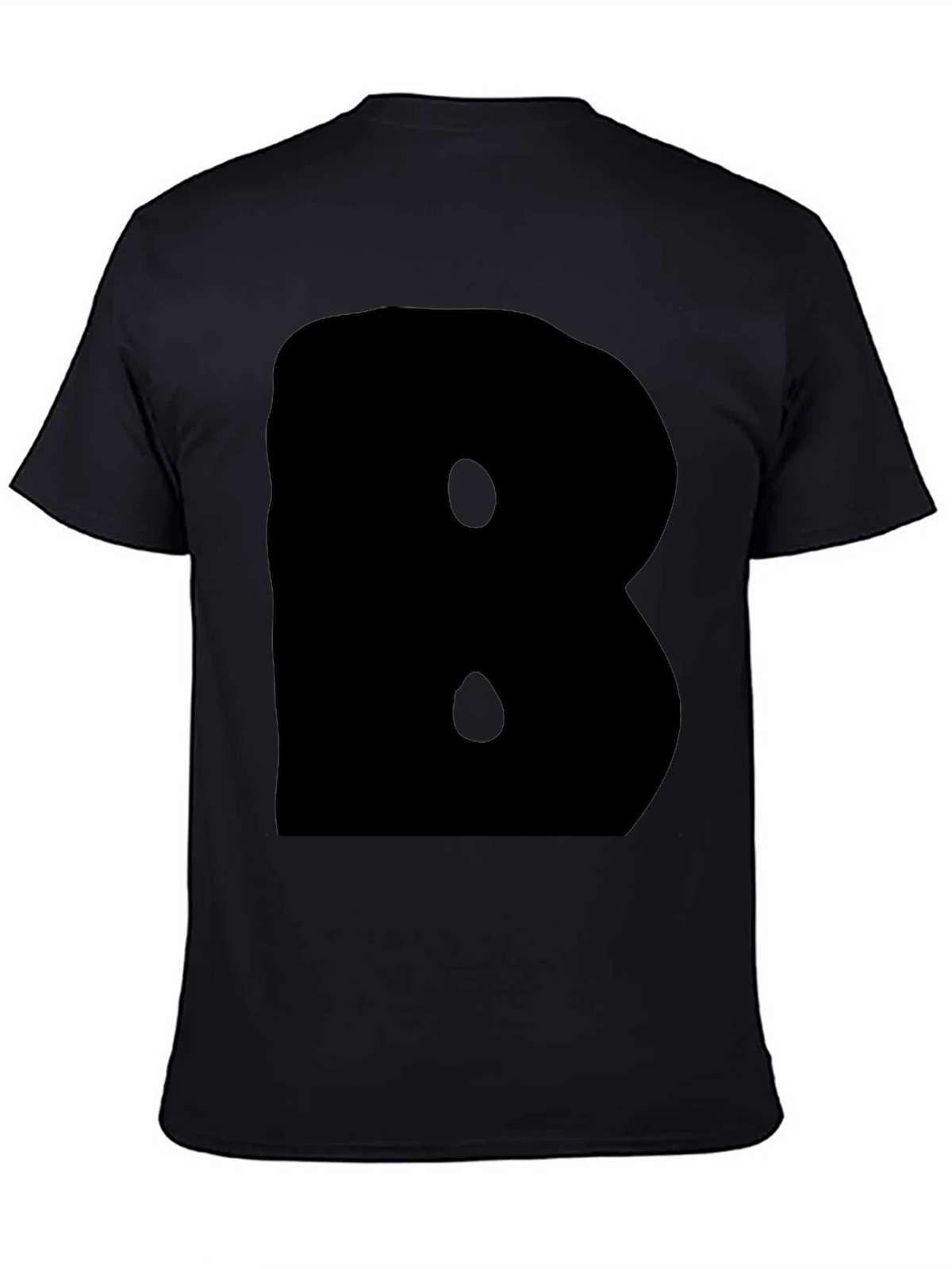Bold Black Tee - Statement Letter B Design product image 7