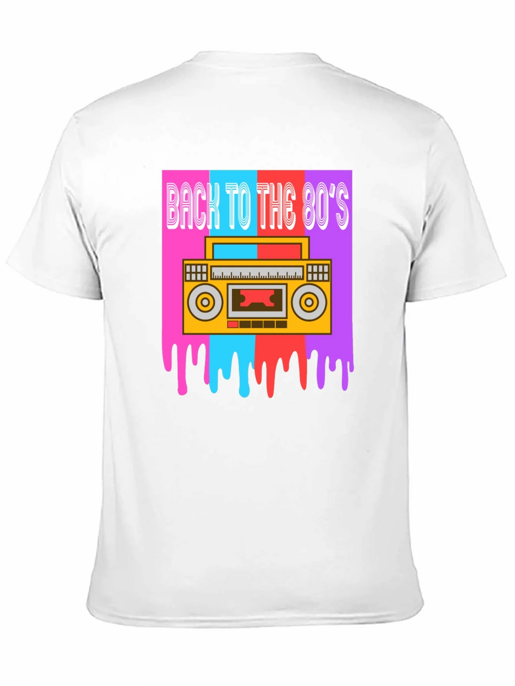 Retro 80s Boombox Graphic Tee product image 2