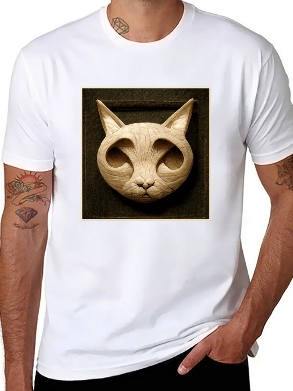 Modern Carved Cat Tee product image 10