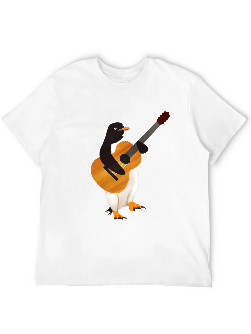 Penguin Guitar Player T-Shirt - Cool Graphic Tee product image 3