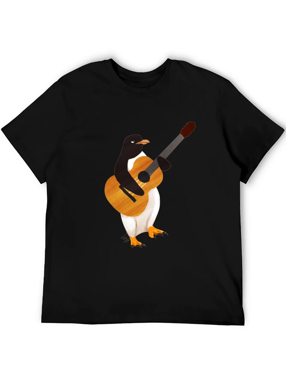 Penguin Guitar Player T-Shirt - Cool Graphic Tee product image 8