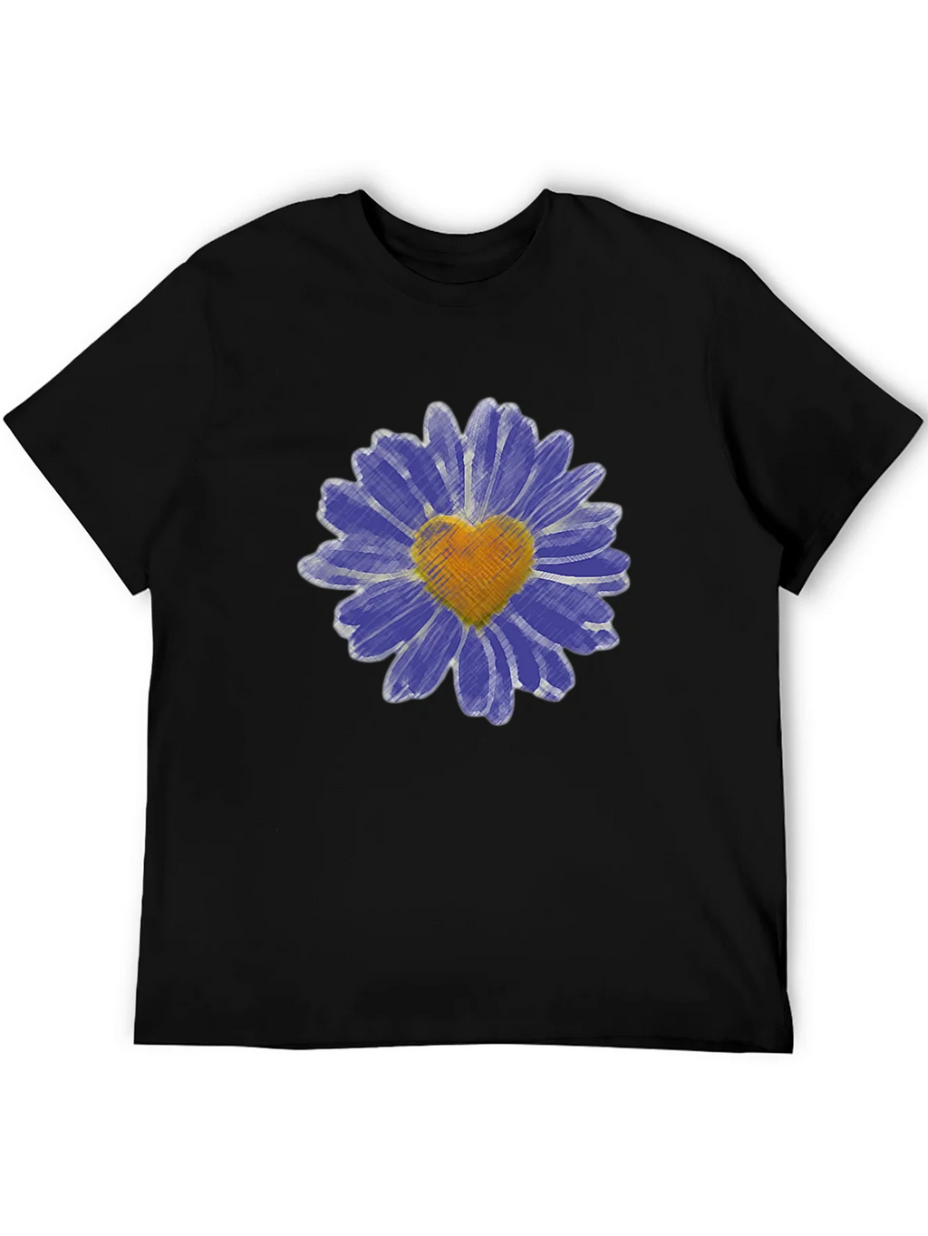 Heart Daisy Graphic T-Shirt - Mens Black Tee product image 8