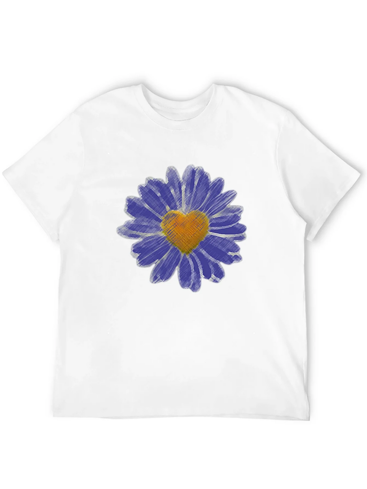 Heart Daisy Graphic T-Shirt - Mens Black Tee product image 3