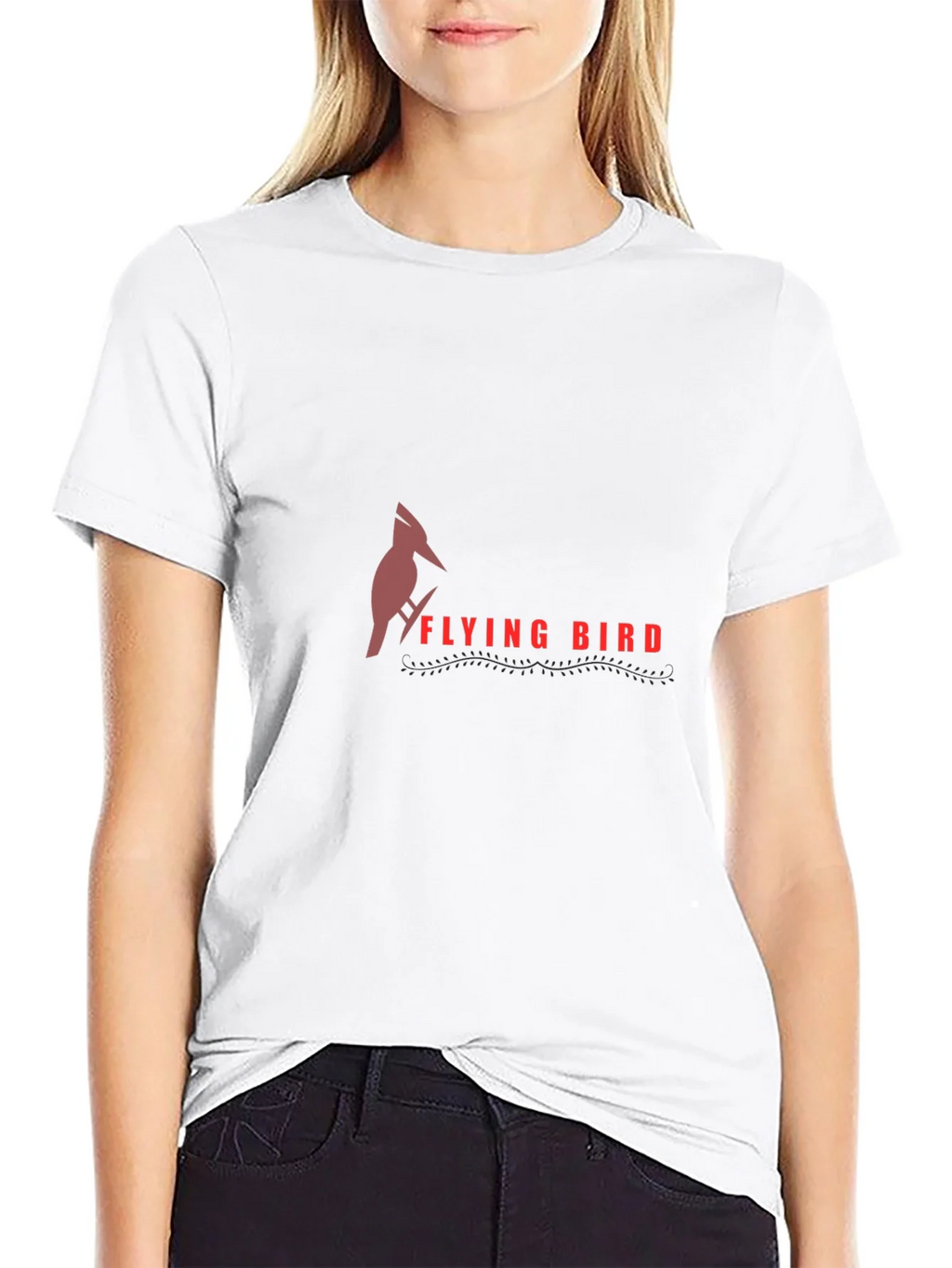 Flying Bird Graphic Tee - Stylish Black T-Shirt product image 11