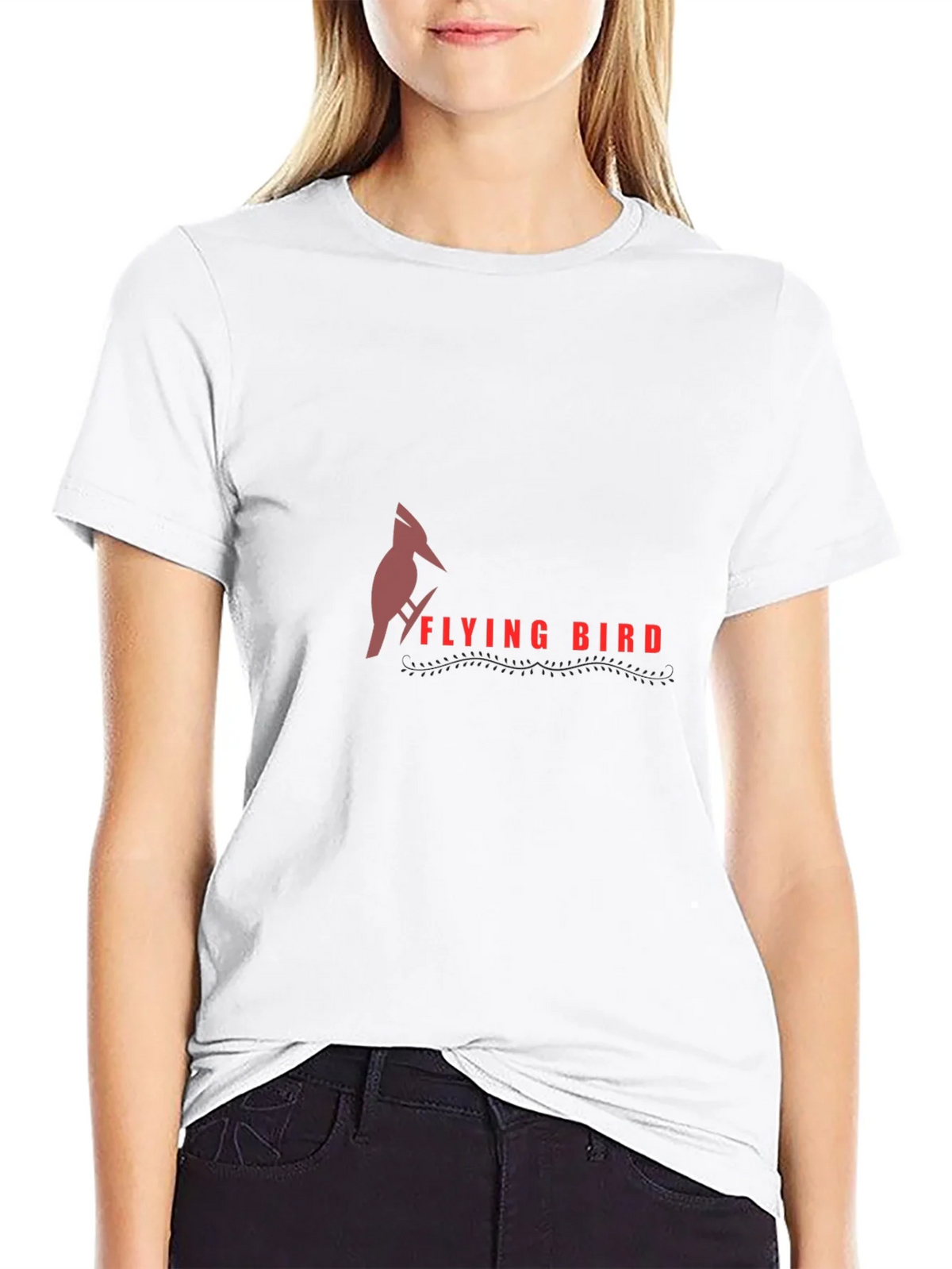 Flying Bird Graphic Tee - Stylish Black T-Shirt product image 11