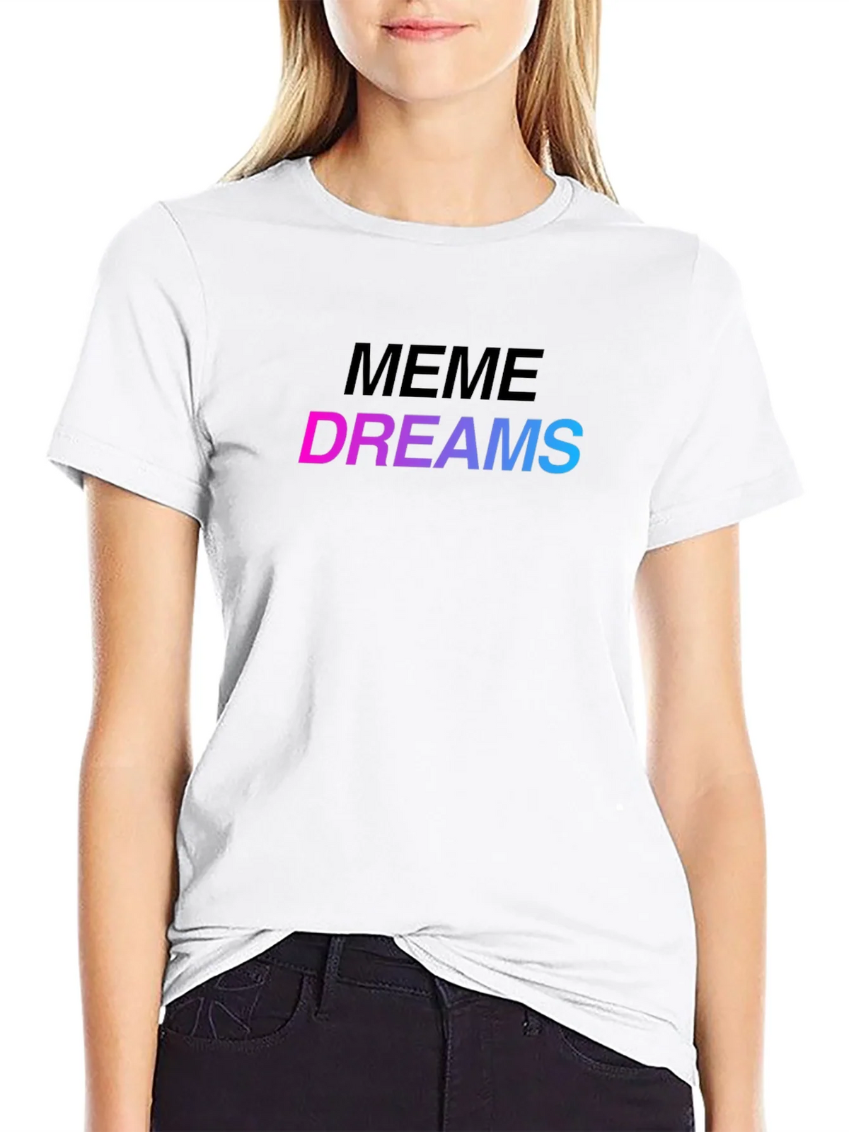 Meme Dreams Graphic Print Black T-Shirt product image 11