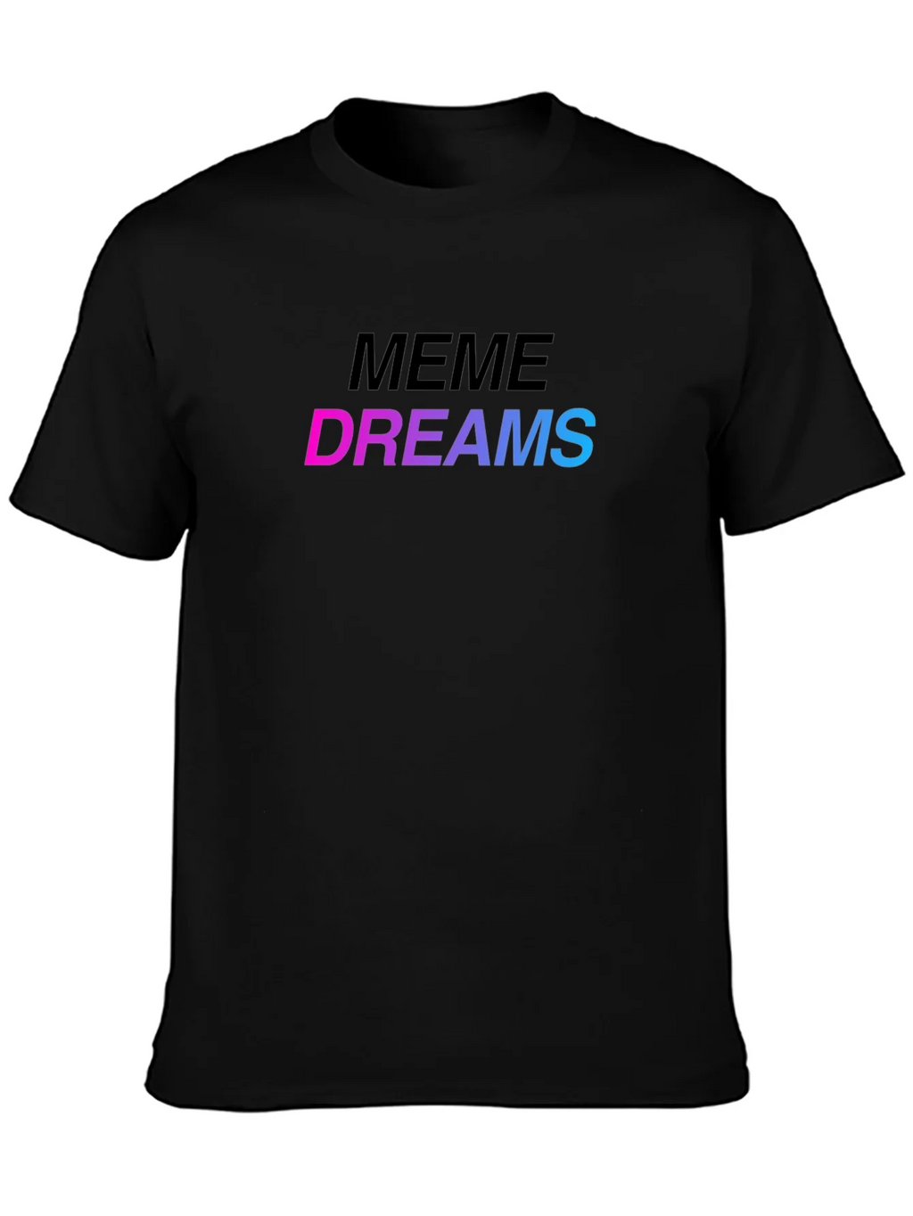 Meme Dreams Graphic Print Black T-Shirt product image 6