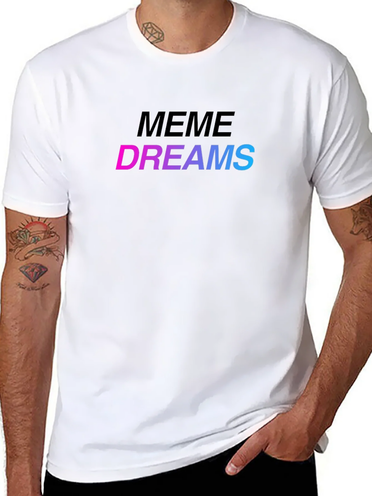 Meme Dreams Graphic Print Black T-Shirt product image 10
