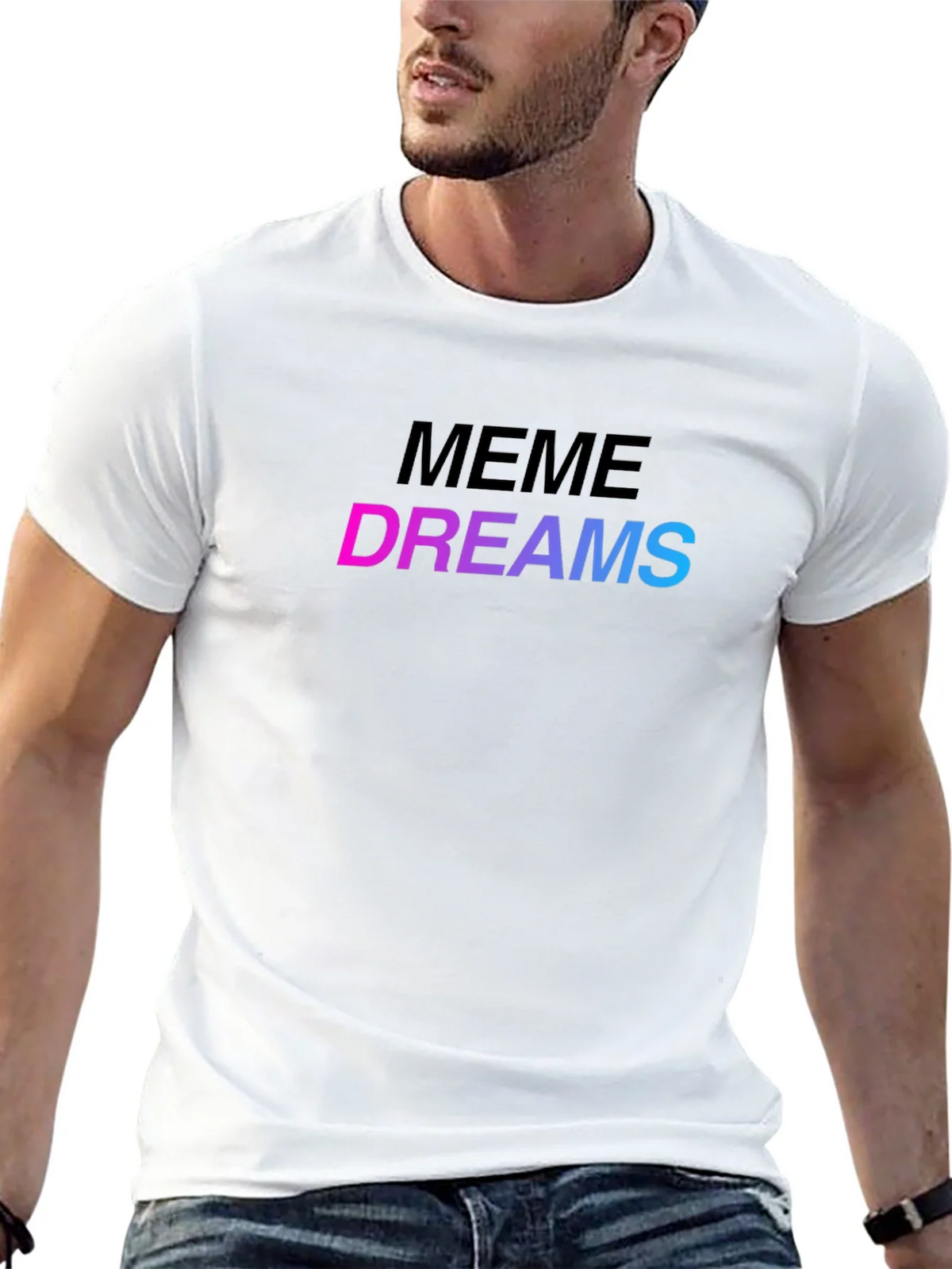 Meme Dreams Graphic Print Black T-Shirt product image 4